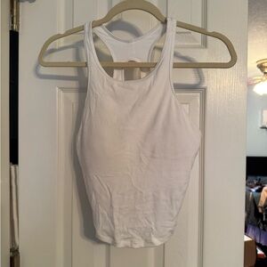 White Women's Crop Tank Top